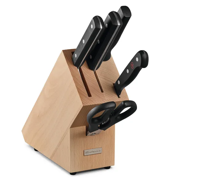w-sthof-gourmet-bloc-de-couteaux-5-pi-ces-couteau-utilitaire-15-cm-hachoir-15-cm image 1