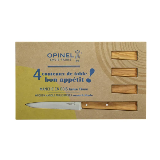 opinel-bo-te-de-4-couteaux-de-table-n-125-bon-app-tit-sud-lame-lisse-11-cm-acier image 1