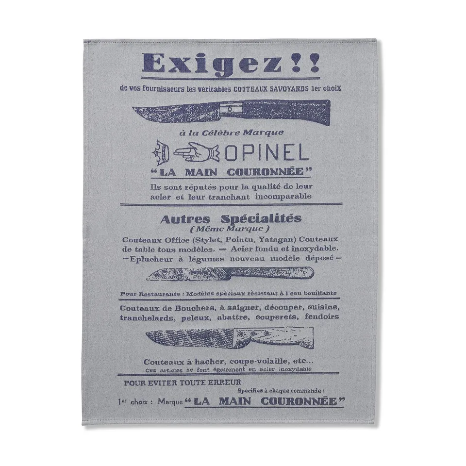 opinel-torchon-exigez-tissage-jacquard-100-coton-50-x-70-cm-fabrication-fran-ais image 1