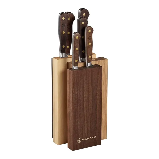 w-sthof-crafter-bloc-de-6-couteaux-de-cuisine-forg-s-manches-ch-ne-fum image 1