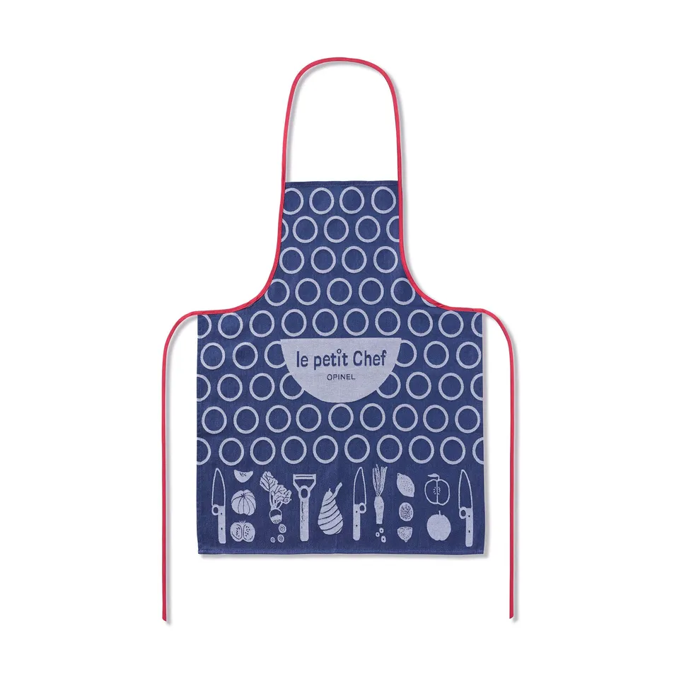 opinel-tablier-enfant-le-petit-chef-tablier-enfant-en-tissage-jacquard-100-coton image 1