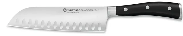 Wüsthof Classic Ikon Santoku 17 cm – couteau santoku forgé lame alvéolée, Solingen
