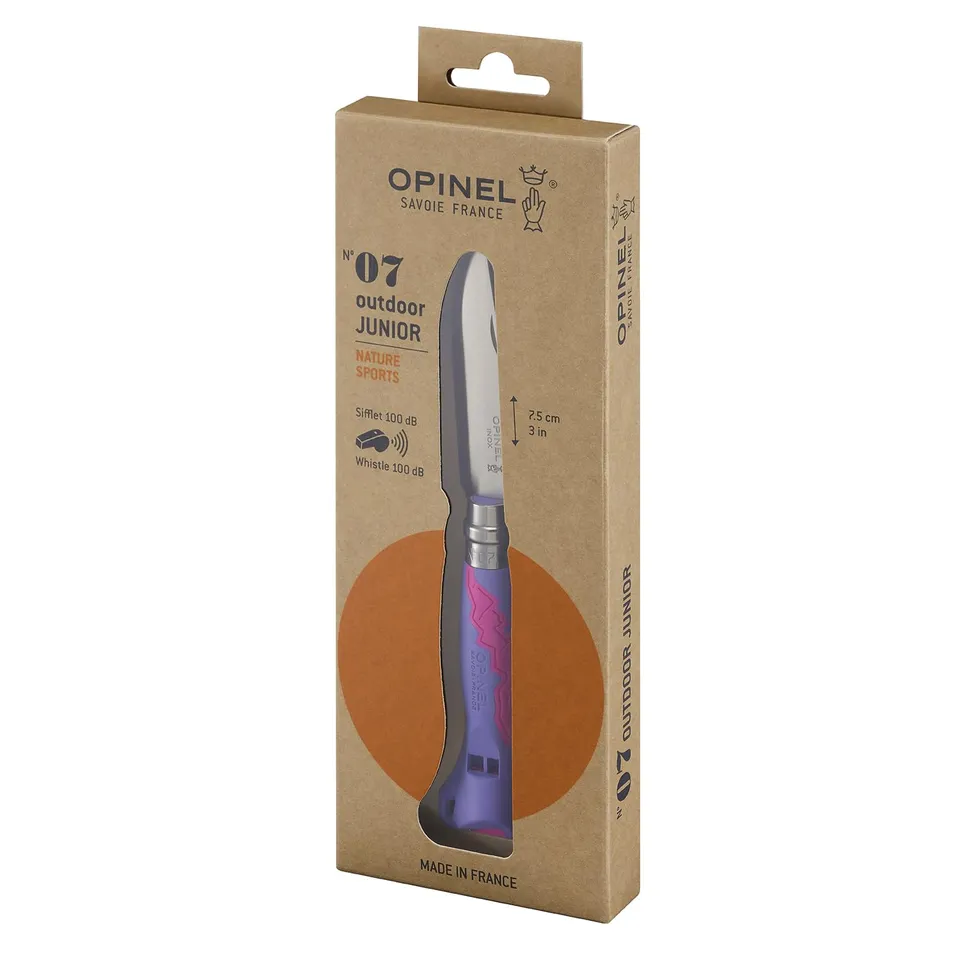 opinel-n-07-outdoor-junior-parme-couteau-pliant-enfant-lame-arrondie-manche-poly image 1