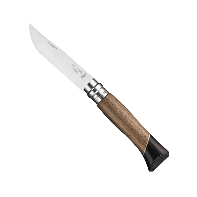 opinel-n-08-atelier-couteau-de-poche-lame-8-5-cm-inox-manche-noyer-talon-b-ne-et image 1