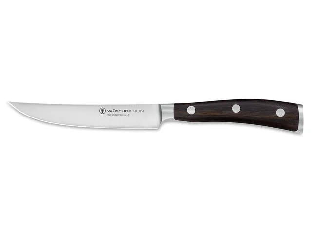 w-sthof-ikon-couteau-steak-12-cm-lame-acier-inoxydable-forg-manche-noir-double-m image 1
