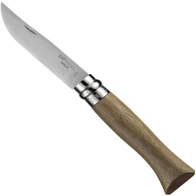 opinel-inox-lux-noyer-couteau-de-poche-pliant-lame-acier-inoxydable-manche-noyer image 1