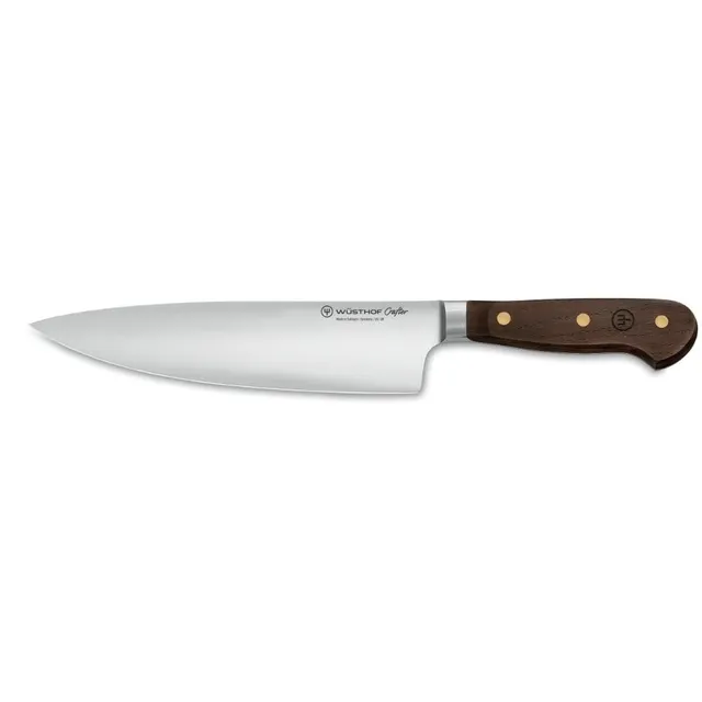w-sthof-crafter-couteau-de-chef-20-cm-demi-mitre-manche-ch-ne-fum-fabrication-al image 1