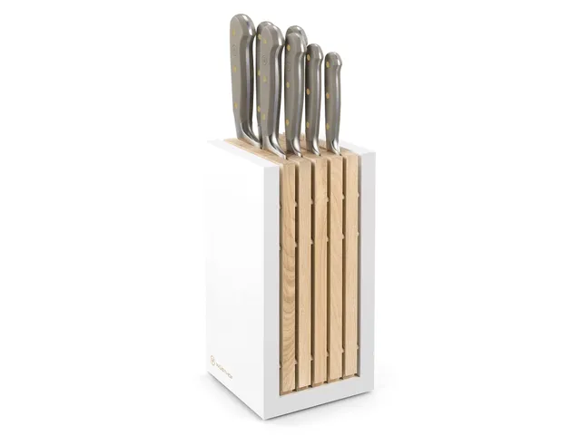 w-sthof-classic-bloc-7-couteaux-forg-s-velvet-oyster-gris-bloc-en-bois-avec-inse image 1