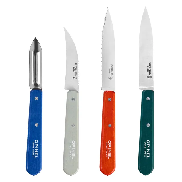 opinel-les-essentiels-primo-coffret-4-couteaux-de-cuisine-n-112-office-n-113-cra image 1
