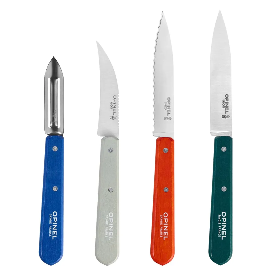 opinel-les-essentiels-primo-coffret-4-couteaux-de-cuisine-n-112-office-n-113-cra image 1