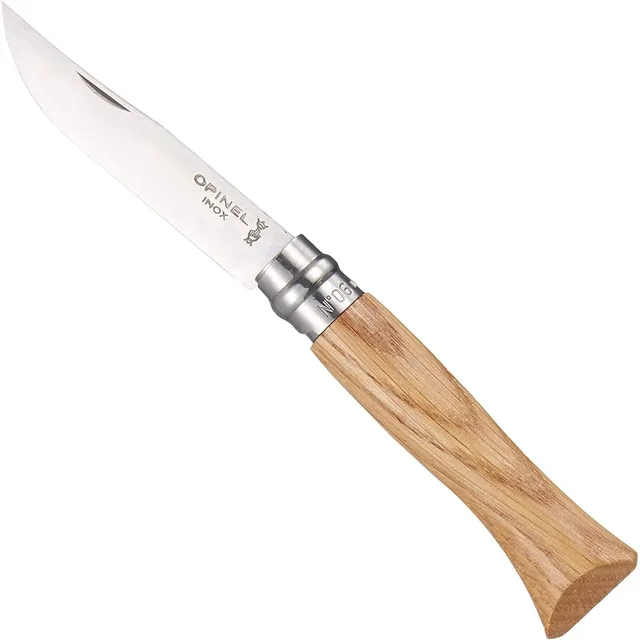 opinel-n-06-couteau-de-poch-en-bo-te-lame-7-cm-acier-inox-manche-ch-ne-bague-vir image 1