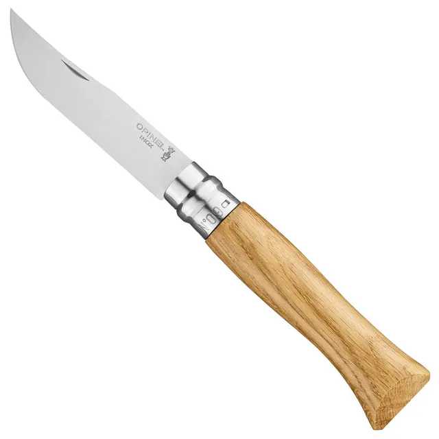 opinel-n-9-couteau-de-pochette-bo-te-lame-inox-9-cm-yatagan-manche-ch-ne-bague-v image 1