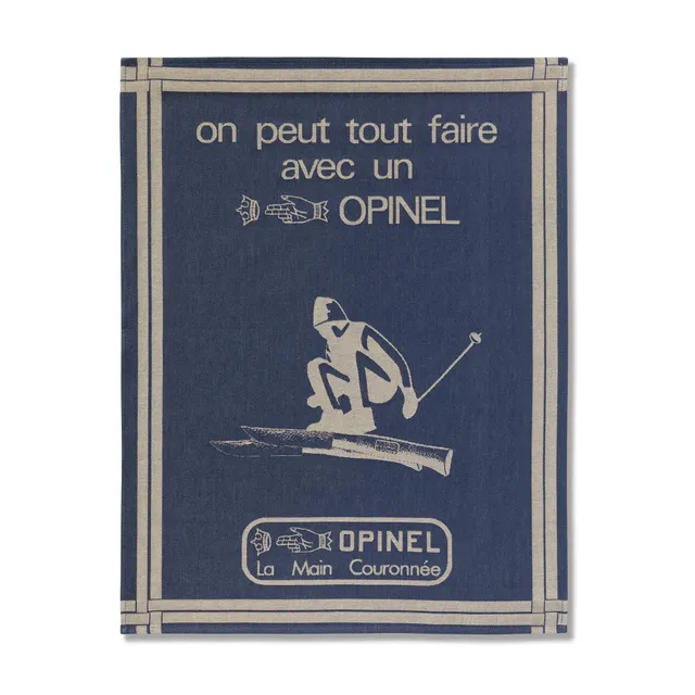 opinel-torchon-on-peut-tout-faire-torchon-en-tissage-jacquard-100-coton-50-x-70- image 1