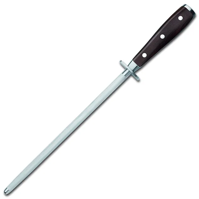 w-sthof-ikon-fusil-aiguiser-26-cm-m-che-acier-chrom-grain-fin-manche-inox-plein image 1