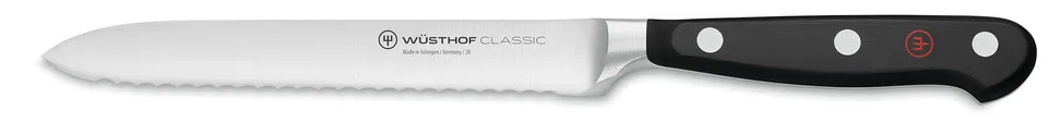 w-sthof-classic-couteau-saucisson-14-cm-forg-lame-dent-e-acier-haute-teneur-en-c image 1
