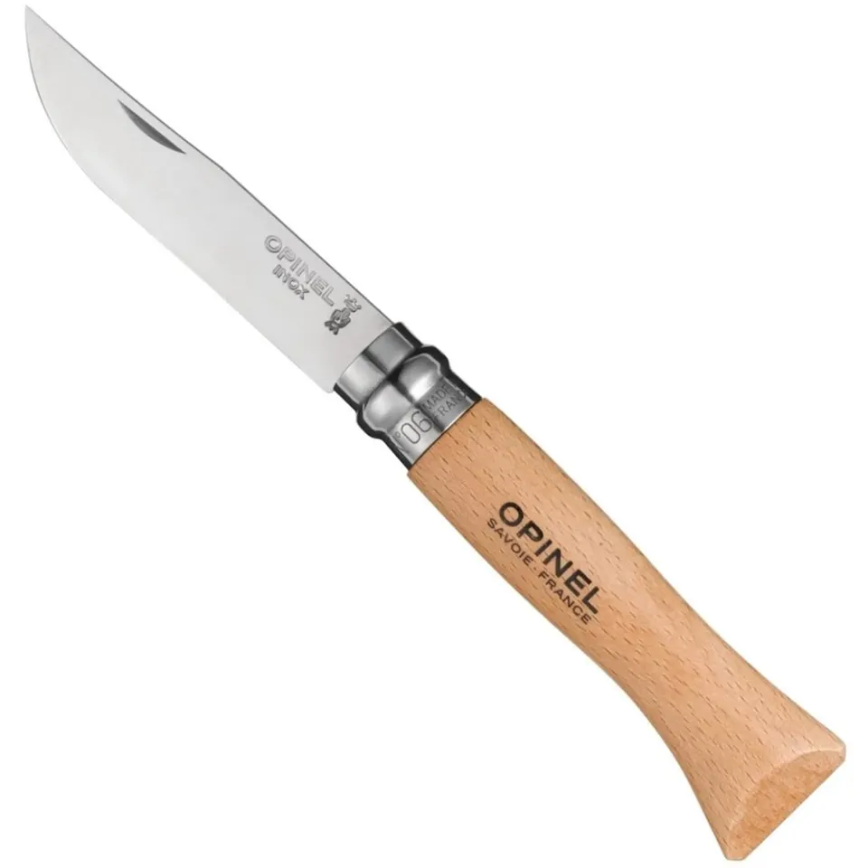 opinel-couteau-de-poche-tradition-inox-n-6-lame-yatagan-acier-inoxydable-manche- image 1