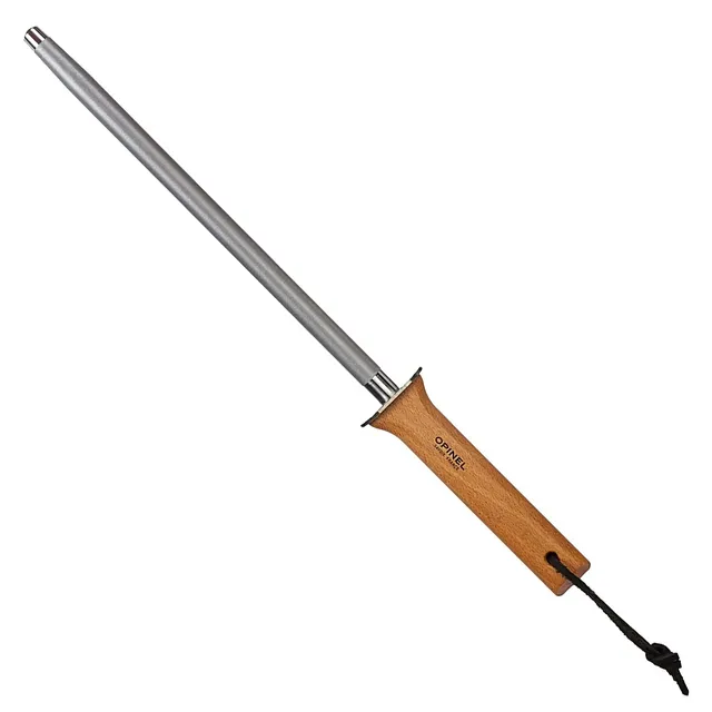 opinel-fusil-aiguiser-rev-tement-diamant-13-mm-25-cm-manche-h-tre-verni-big-game image 1