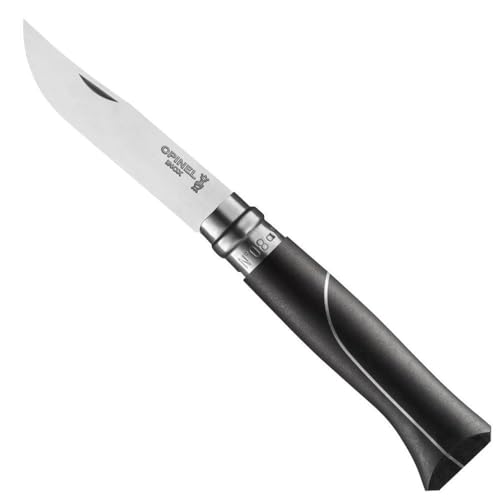 opinel-n-08-couteau-pliant-b-ne-aluminium-lame-inox-8-5-cm-bague-virobloc-fabric image 4