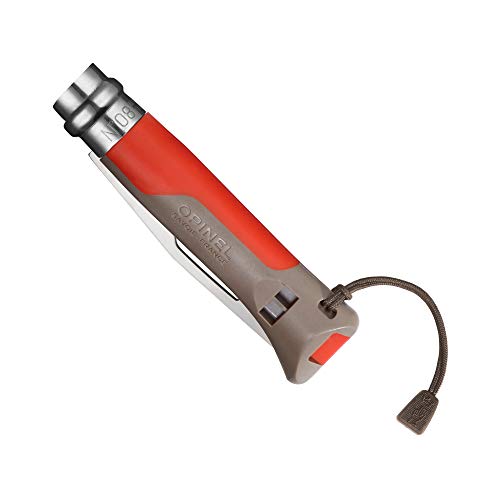 opinel-outdoor-n-08-couteau-de-poche-multifonction-rouge-lame-inox-crant-e-manch image 8