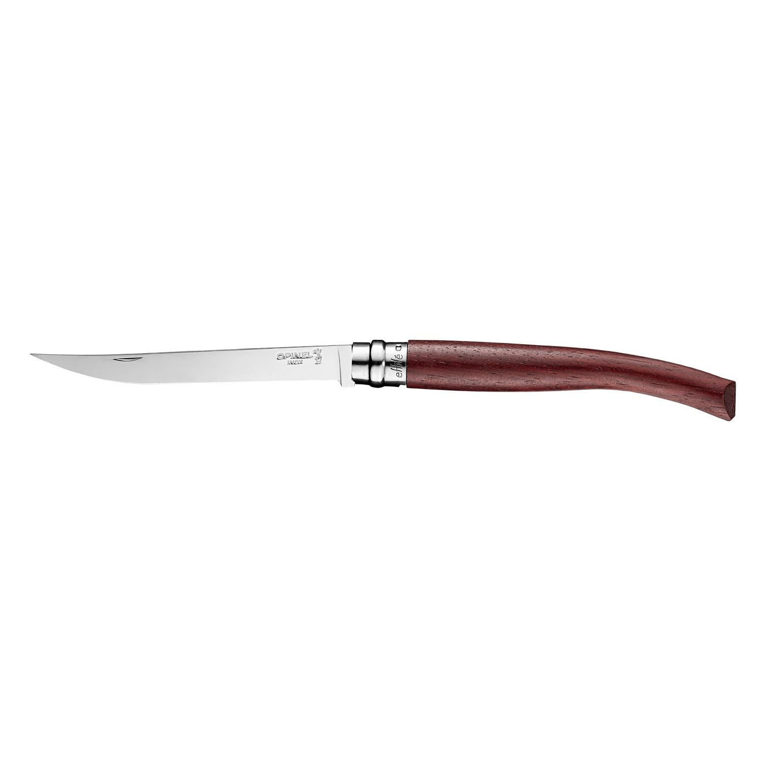 opinel-couteau-de-cuisine-effil-n-12-lame-poliglace-12-cm-manche-padouk-virole-v image 3