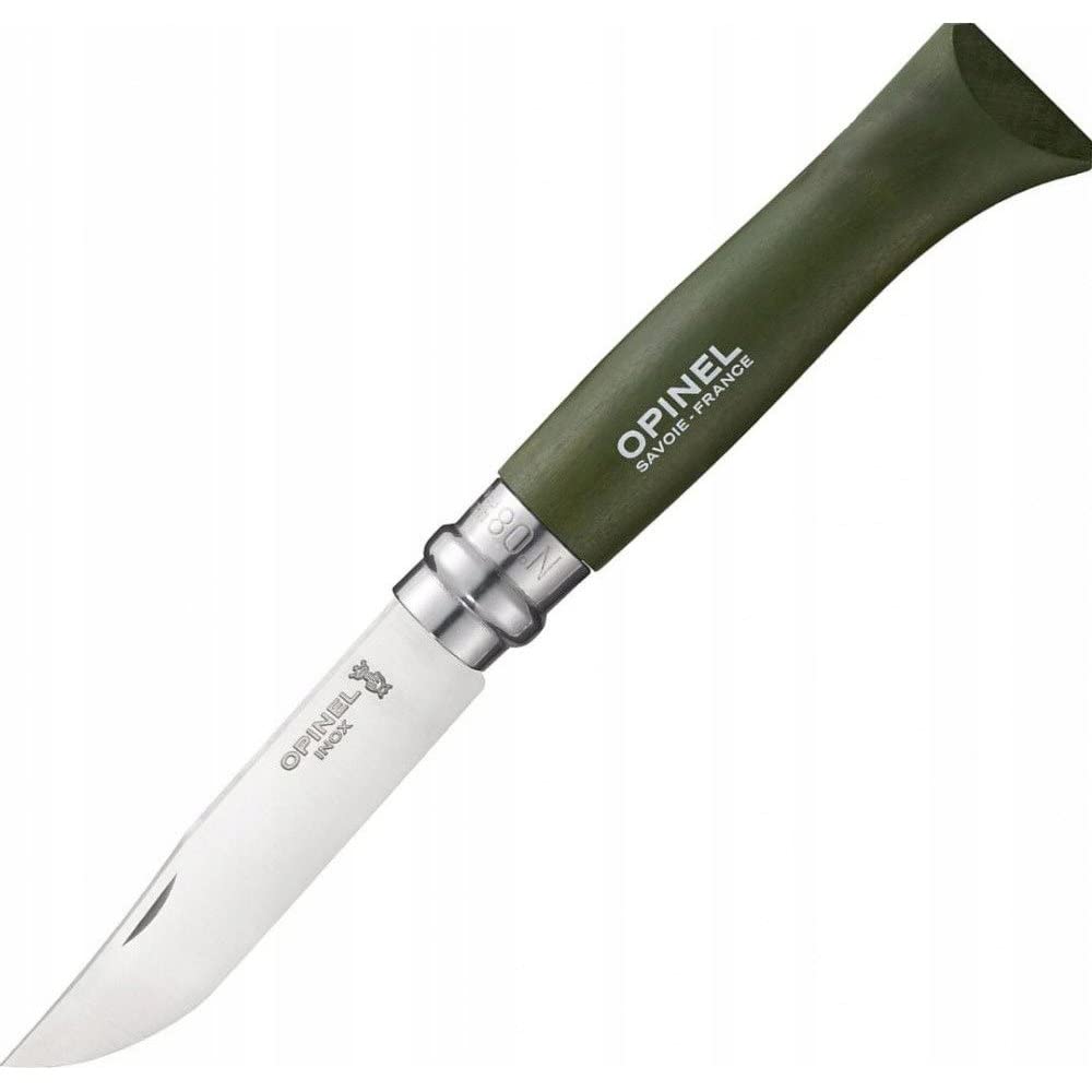 opinel-n-08-baroudeur-couteau-de-poche-pliant-bleu-fonc-lame-8-5-cm-inox-bague-v image 3