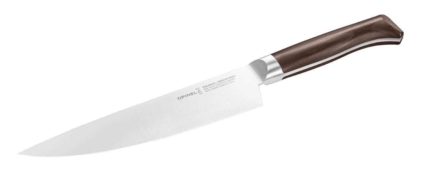 opinel-les-forg-s-1890-couteau-chef-20-cm-lame-pleine-soie-13-cm-acier-inox-x50c image 2