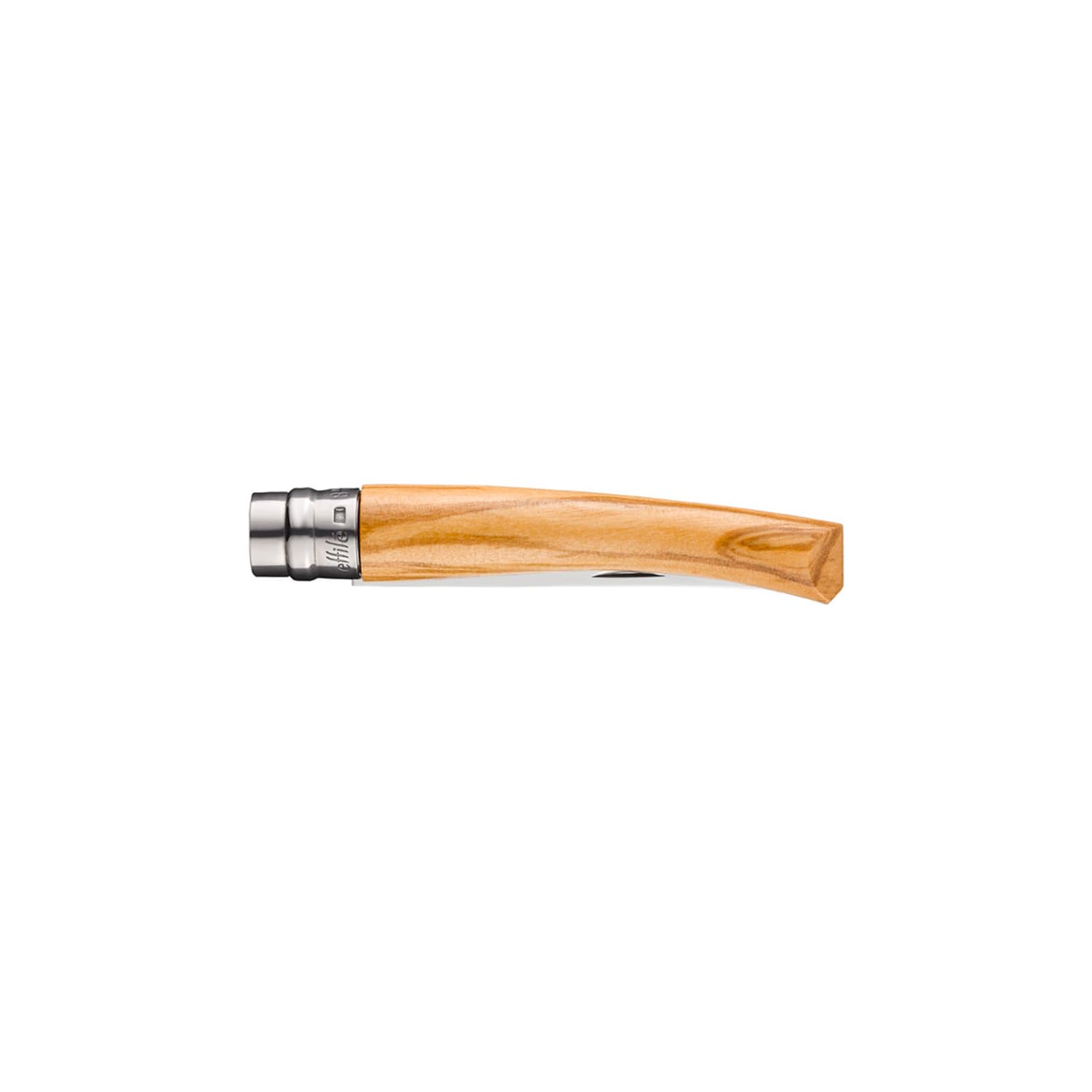 opinel-n-08-couteau-de-poche-effil-lame-inox-poliglace-8-cm-manche-olivier-bague image 4