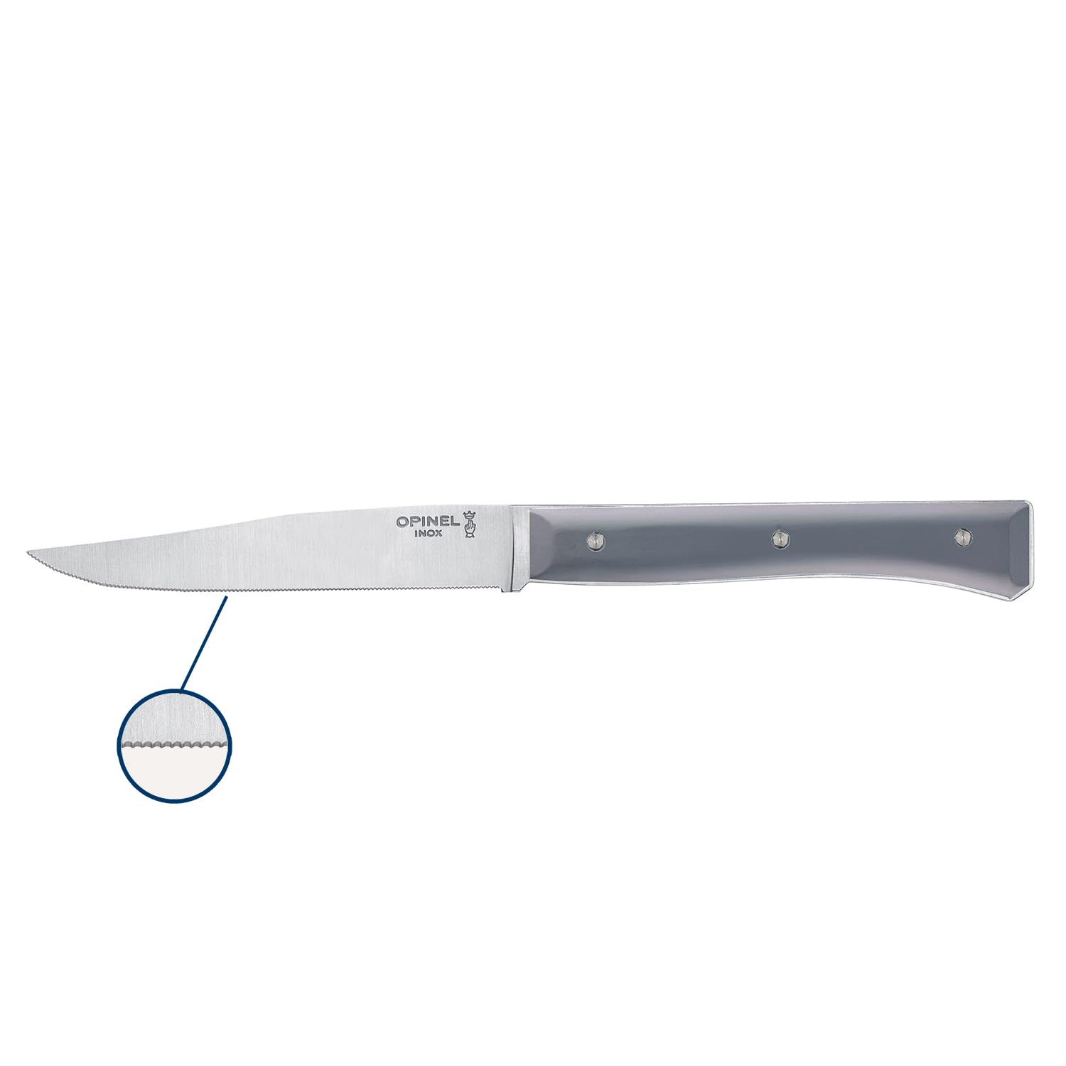 opinel-coffret-de-4-couteaux-de-table-facette-ardoise-lame-pleine-soie-microdent image 3