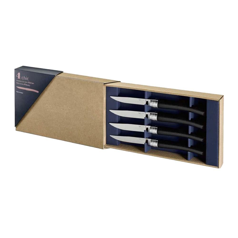 opinel-coffret-table-chic-b-ne-set-de-4-couteaux-de-table-lame-yatagan-en-acier- image 3
