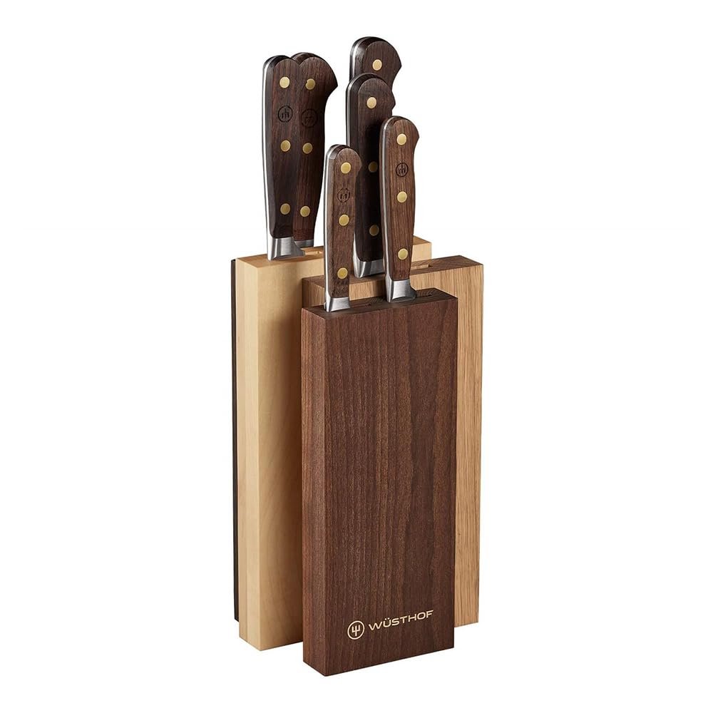 w-sthof-crafter-bloc-de-6-couteaux-de-cuisine-forg-s-manches-ch-ne-fum image 1