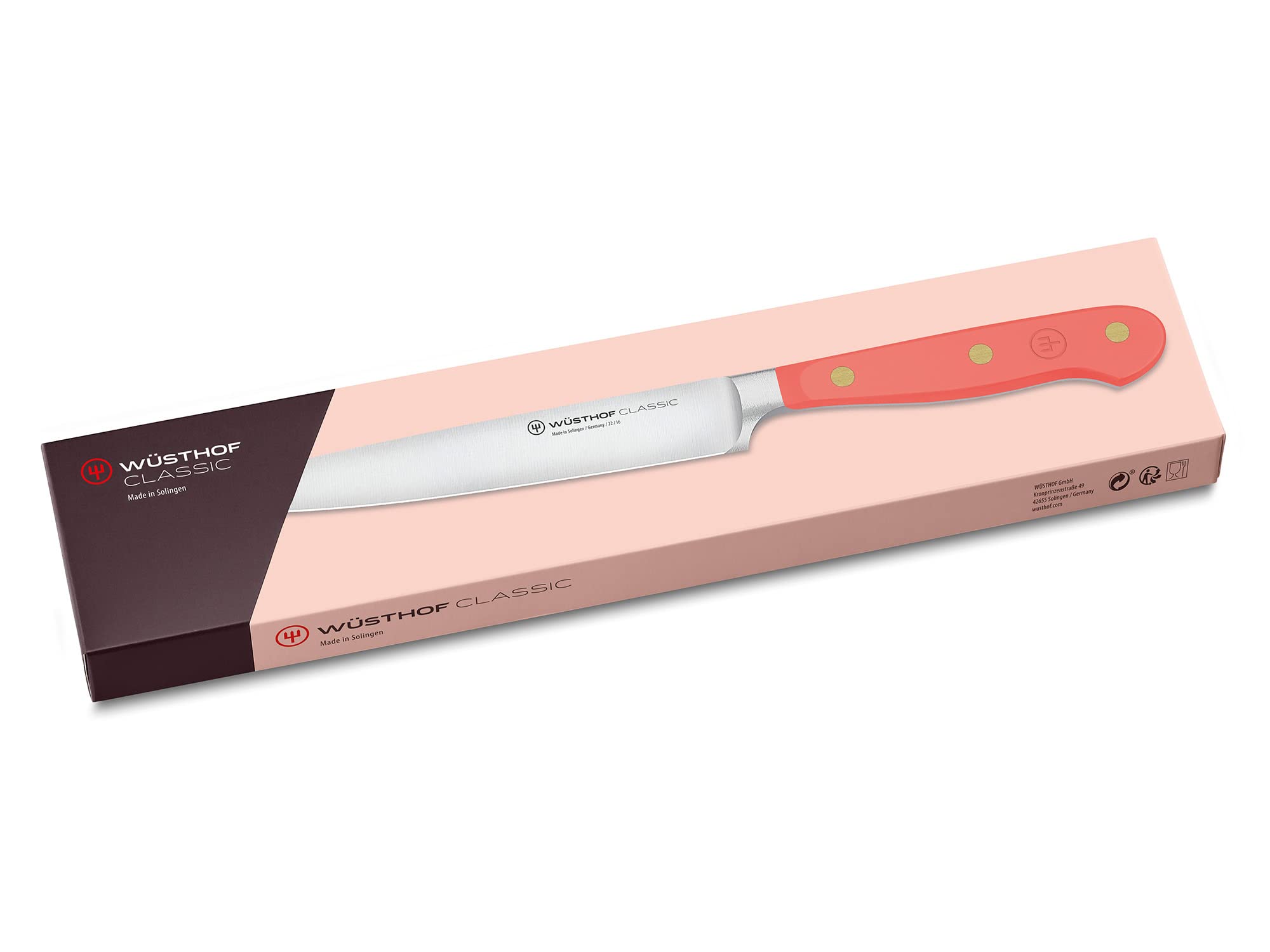 w-sthof-classic-tranchelard-couteau-jambon-16-cm-manche-coral-peach-forg-solinge image 7