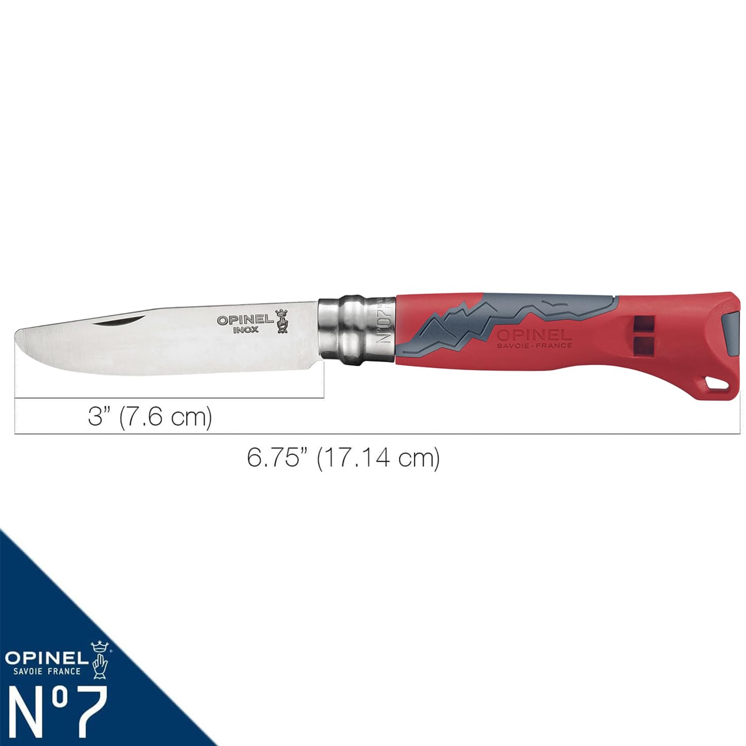 opinel-couteau-junior-n-07-outdoor-rouge-couteau-pliant-enfant-lame-arrondie-ino image 3