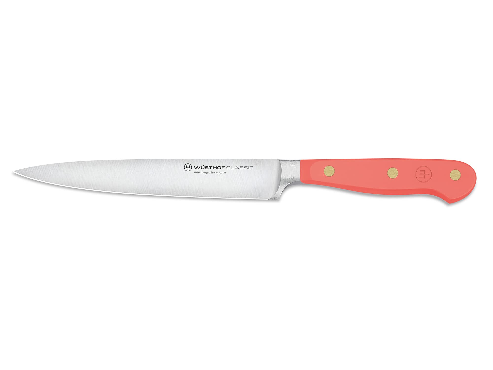w-sthof-classic-tranchelard-couteau-jambon-16-cm-manche-coral-peach-forg-solinge image 1