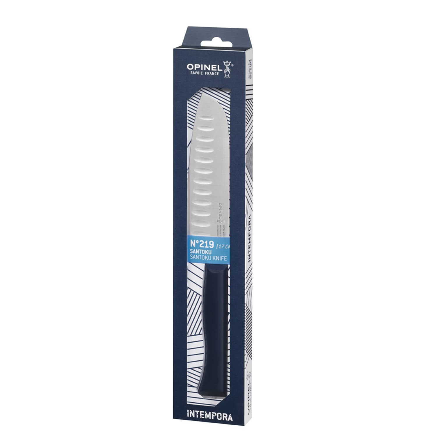 opinel-intempora-n-219-couteau-santoku-17-cm-lame-inox-pleine-soie-manche-polyox image 2