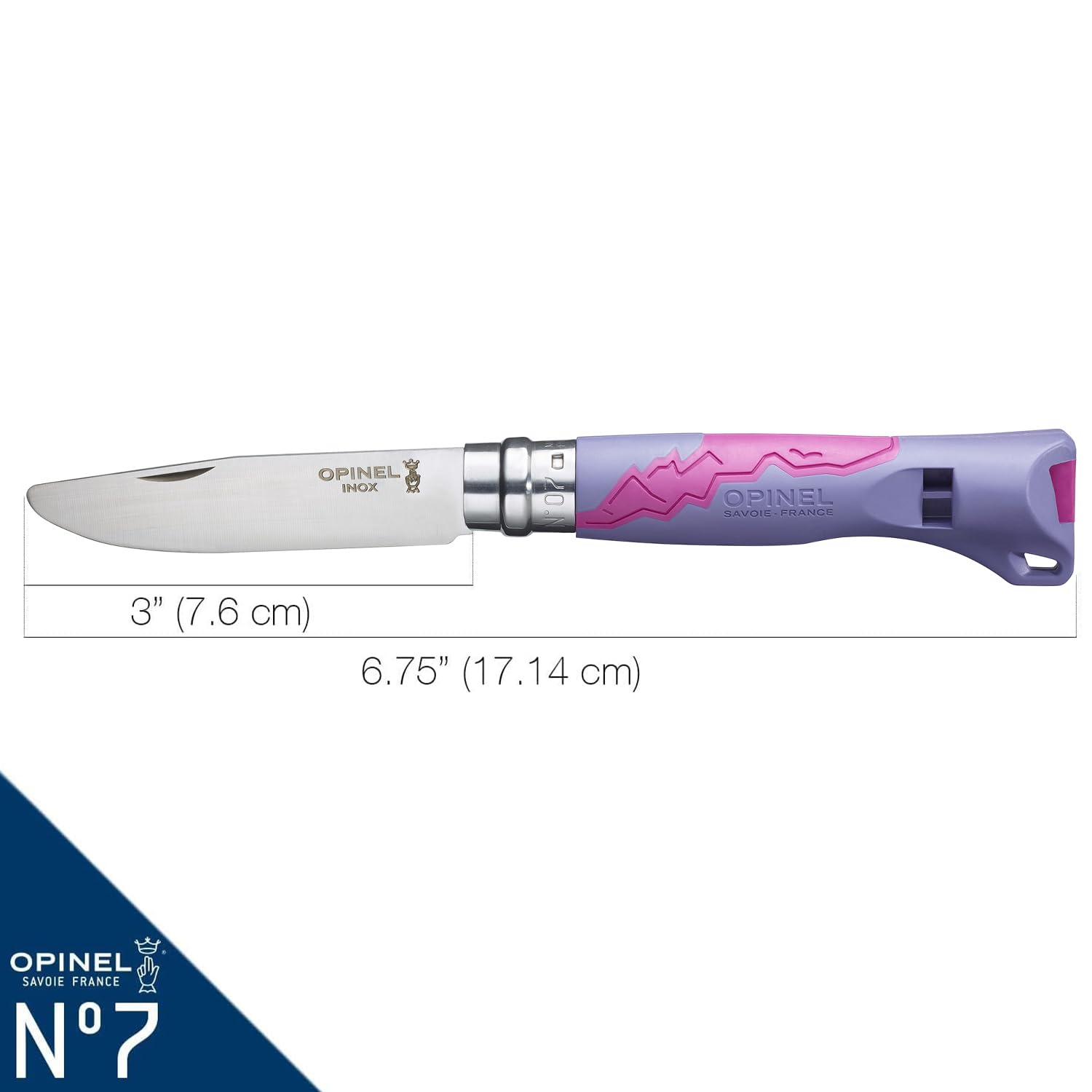 opinel-n-07-outdoor-junior-parme-couteau-pliant-enfant-lame-arrondie-manche-poly image 3