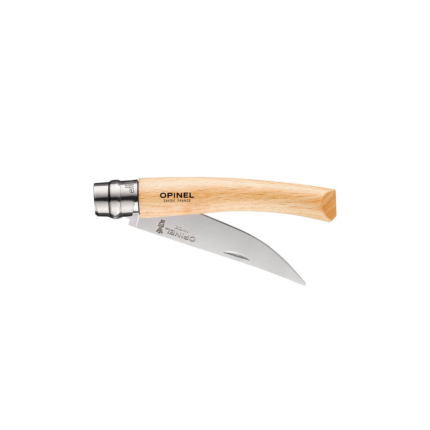 opinel-n-08-effil-couteau-de-poche-lame-meul-e-polie-8-cm-inox-manche-h-tre-bagu image 2