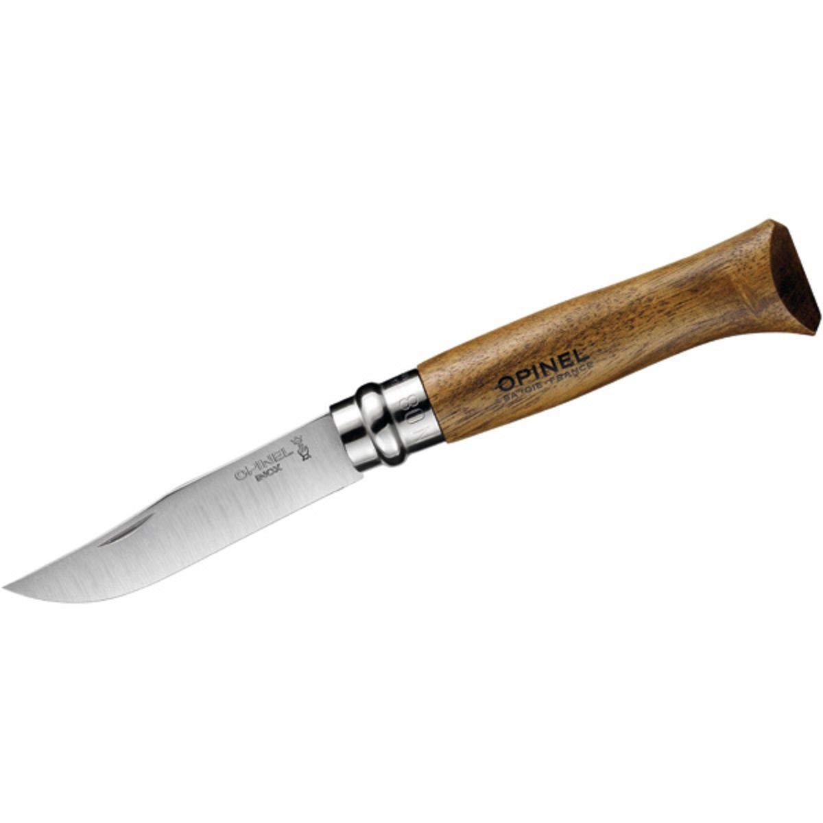 opinel-n-08-couteau-pliant-bo-te-cadeau-lame-inox-manche-bois-de-noyer-bague-vir image 4