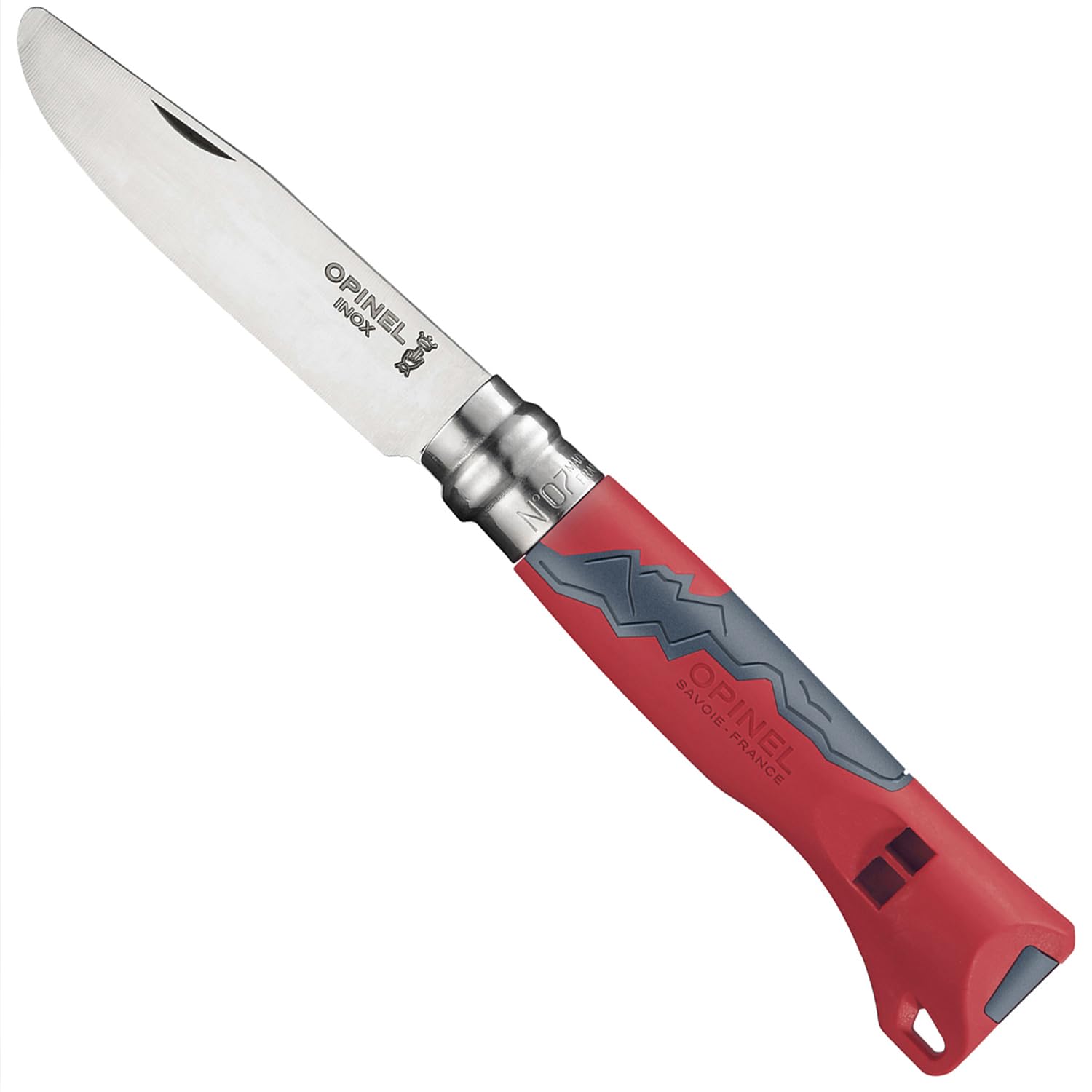 opinel-couteau-junior-n-07-outdoor-rouge-couteau-pliant-enfant-lame-arrondie-ino image 1
