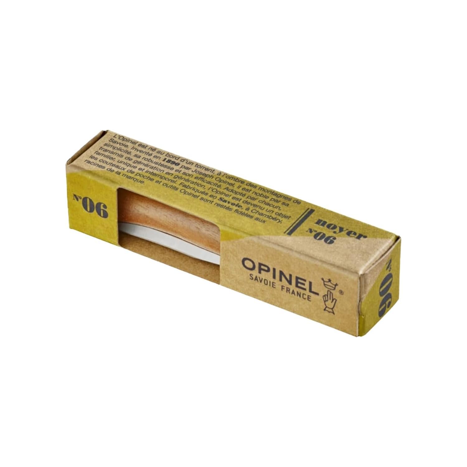 opinel-inox-lux-noyer-couteau-de-poche-pliant-lame-acier-inoxydable-manche-noyer image 2