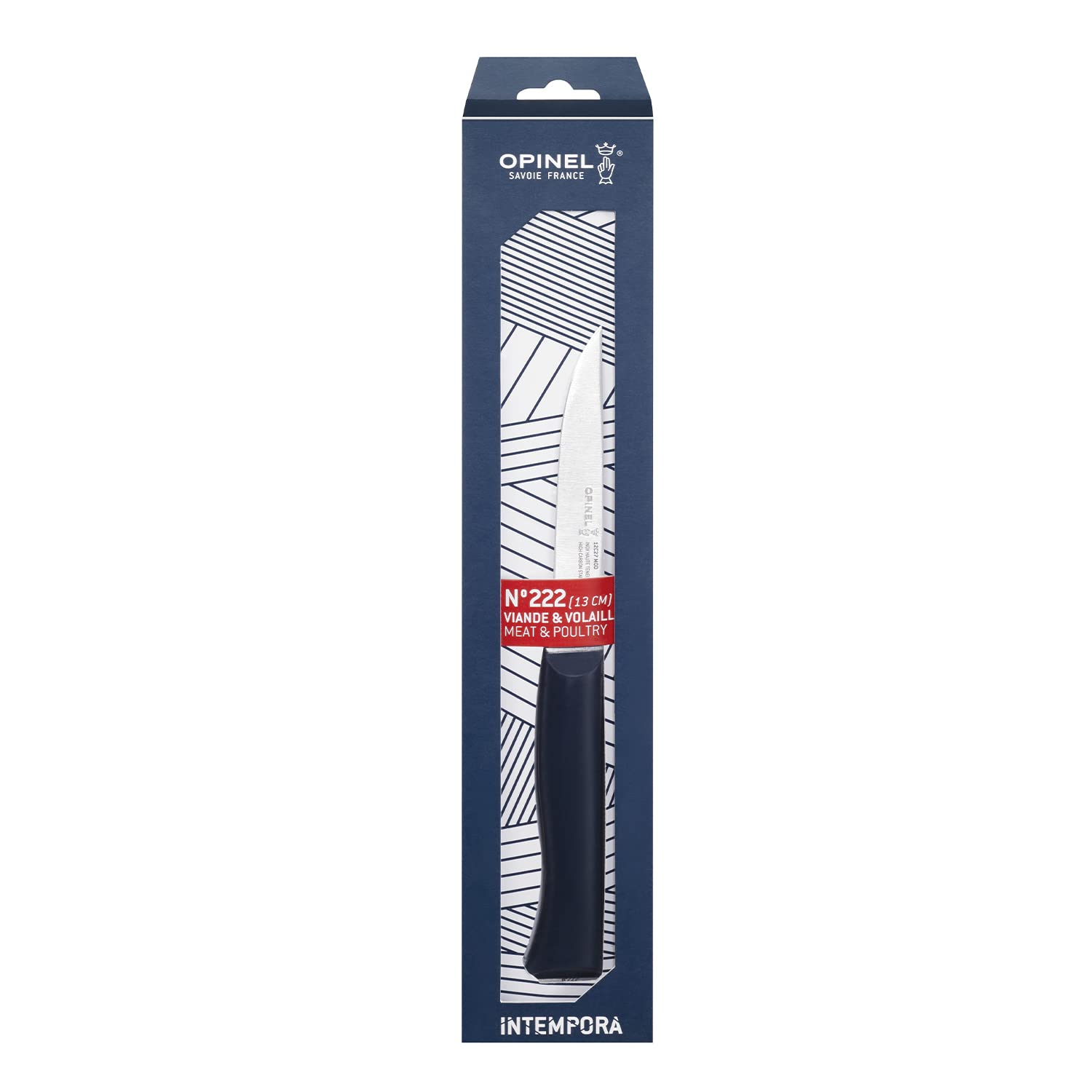 opinel-n-222-intempora-couteau-viande-volaille-lame-pleine-soie-13-cm-acier-inox image 2