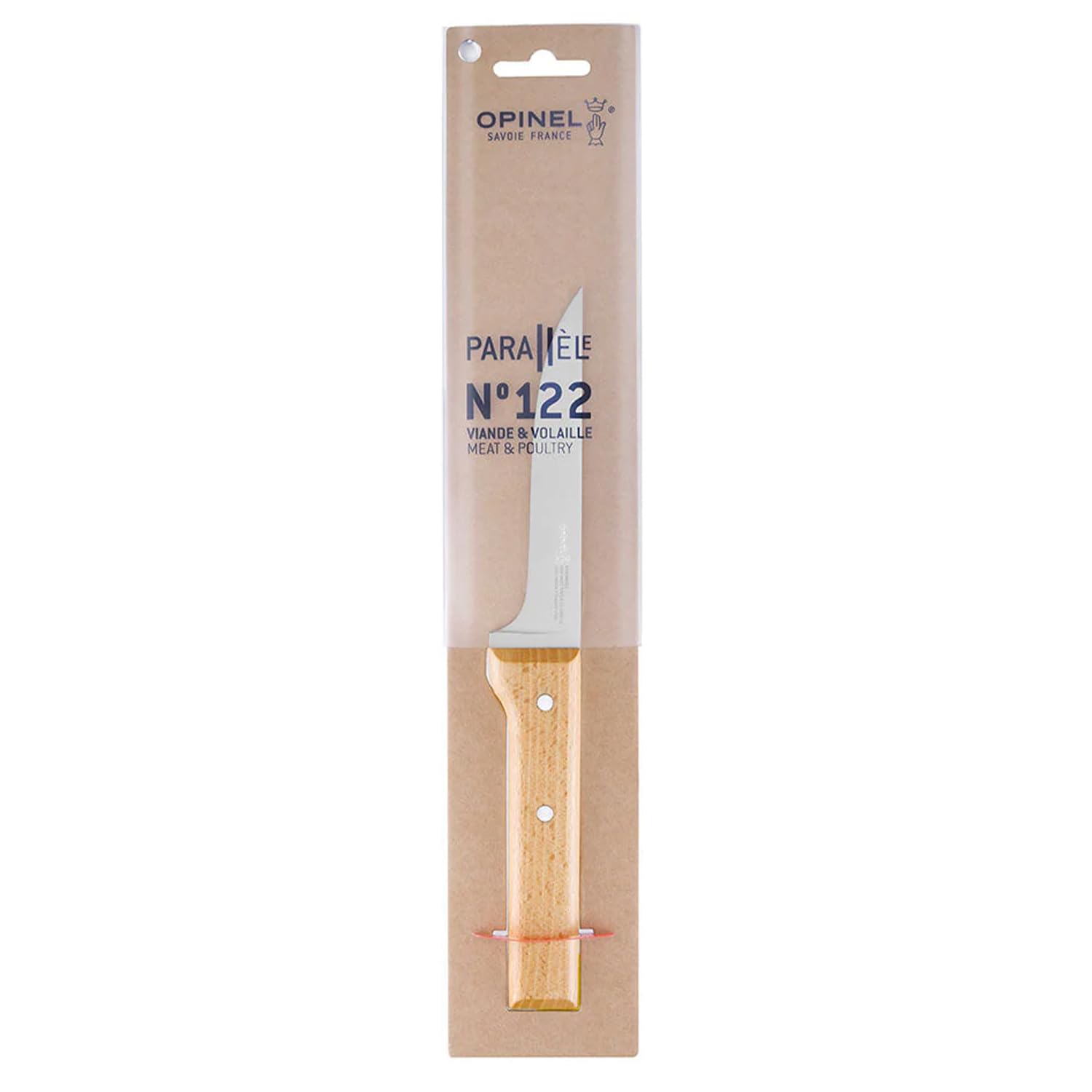 opinel-n-122-couteau-viande-volaille-parall-le-lame-13-cm-en-acier-inoxydable-x5 image 2