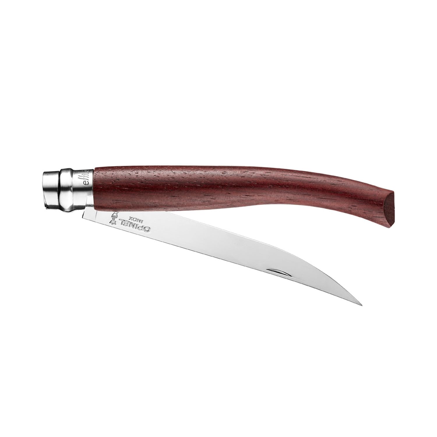 opinel-couteau-de-cuisine-effil-n-12-lame-poliglace-12-cm-manche-padouk-virole-v image 2