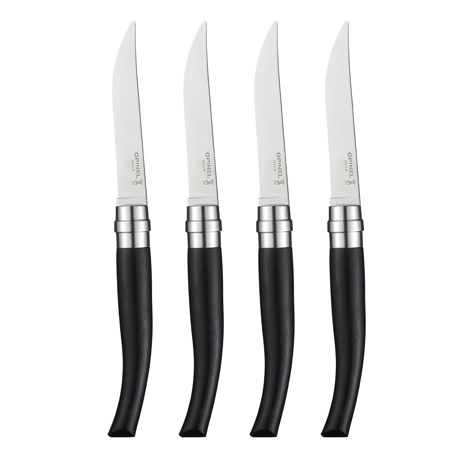 opinel-coffret-table-chic-b-ne-set-de-4-couteaux-de-table-lame-yatagan-en-acier- image 1