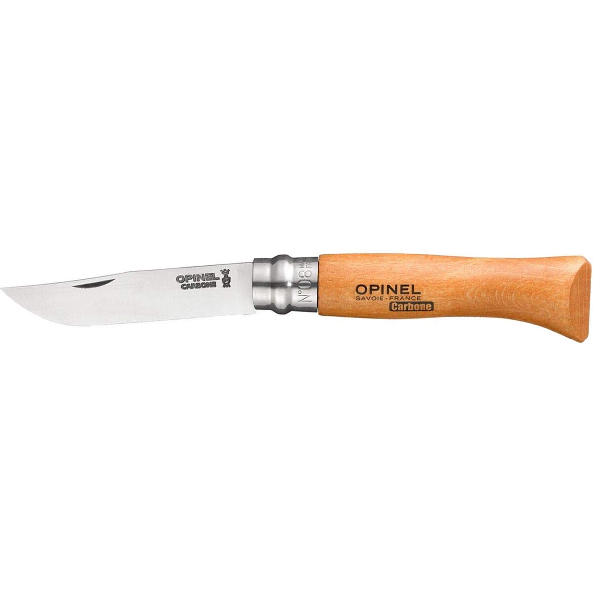 opinel-n-07-carbone-couteau-de-poche-8-cm-acier-xc90-manche-h-tre-verni-bague-vi image 7