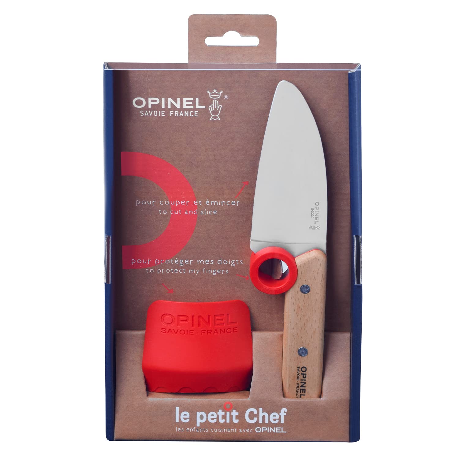 opinel-couteau-et-prot-ge-doigts-petit-chef-set-p-dagogique-pour-enfants-anneau- image 4