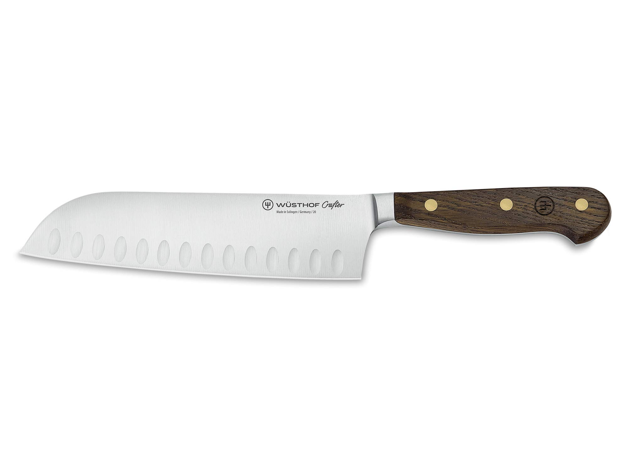 w-sthof-crafter-santoku-17-cm-lame-forg-e-manche-ch-ne-fum-avec-rivets-laiton-s- image 1