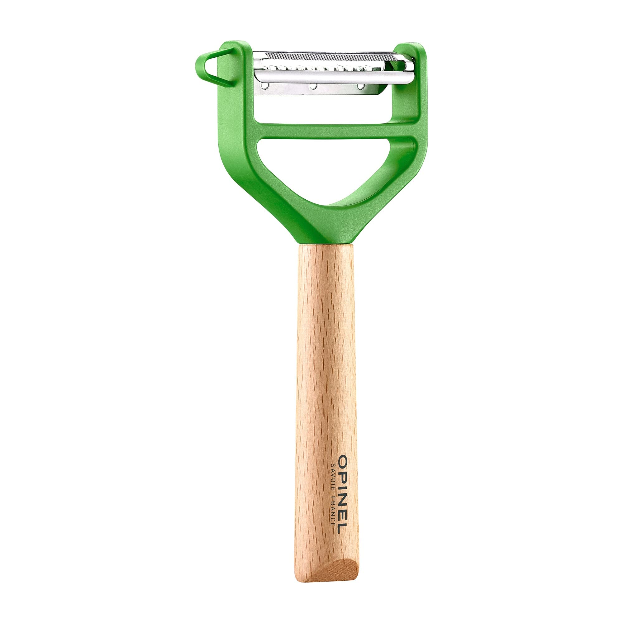 opinel-t-duo-plucheur-l-gumes-double-lame-inox-manche-en-bois-de-h-tre-vert-droi image 5