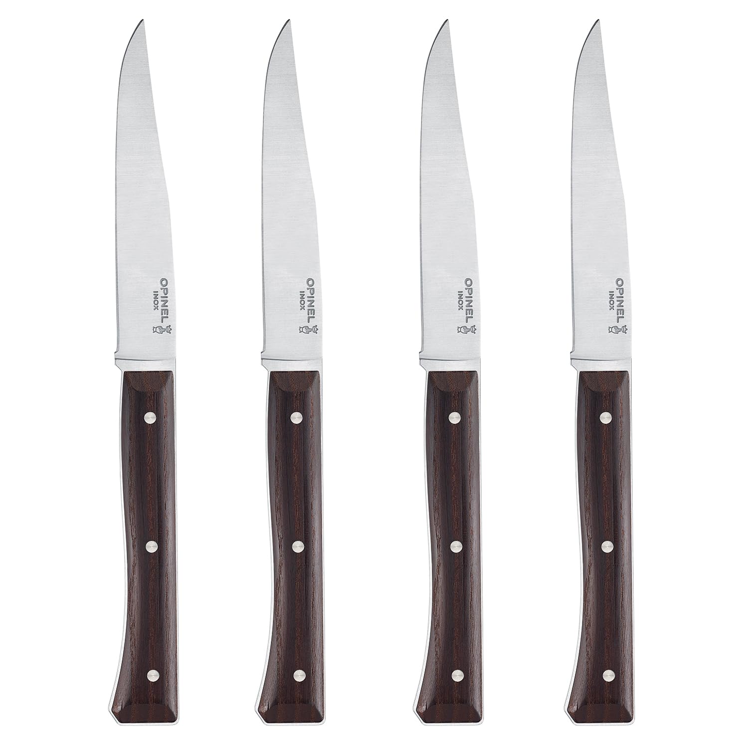 opinel-coffret-de-4-couteaux-de-table-facette-fr-ne-sombre-lame-lisse-pleine-soi image 6