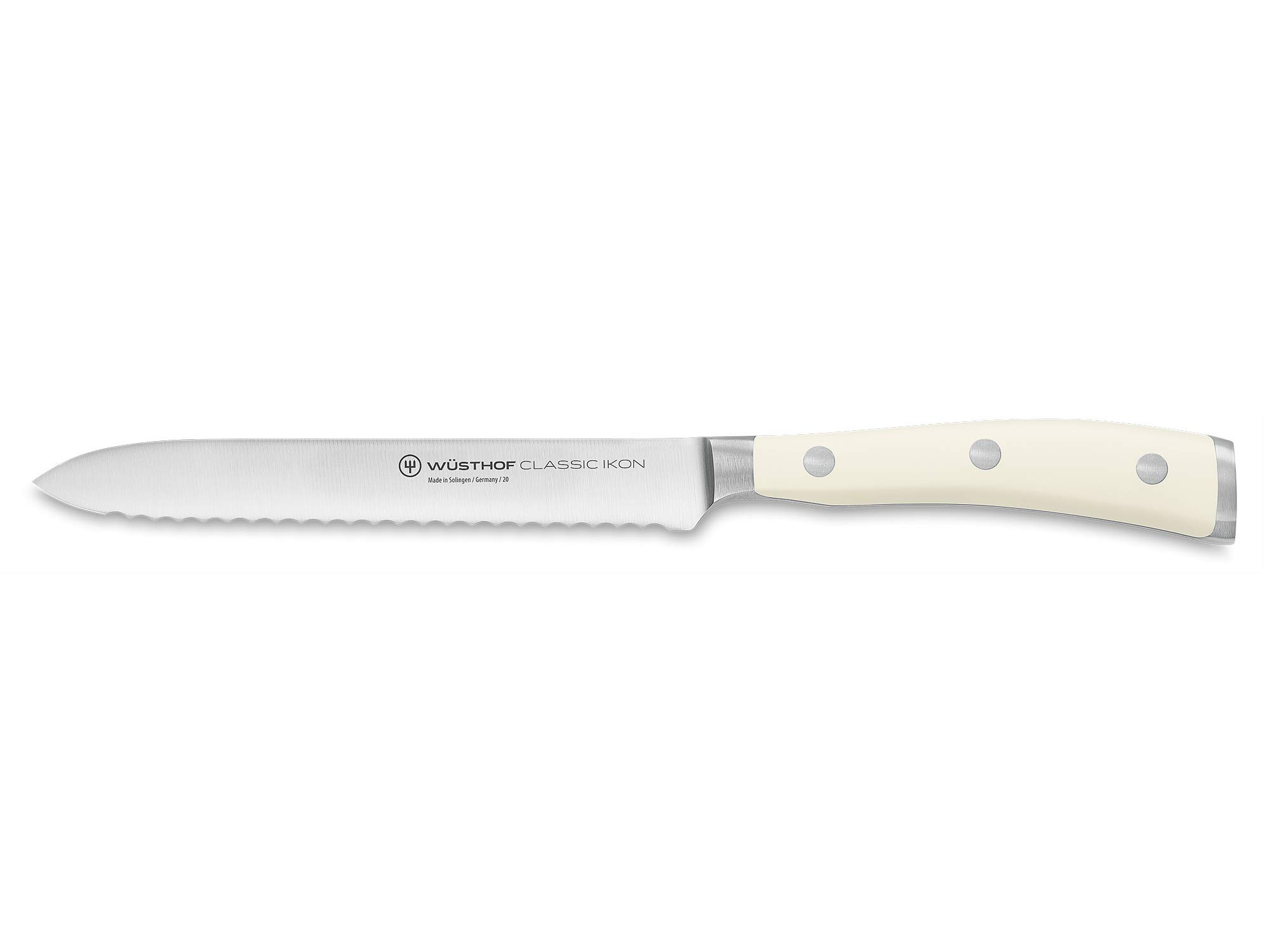 w-sthof-classic-ikon-cr-me-couteau-saucisson-14-cm-lame-dentel-e-forg-e-pour-pai image 1