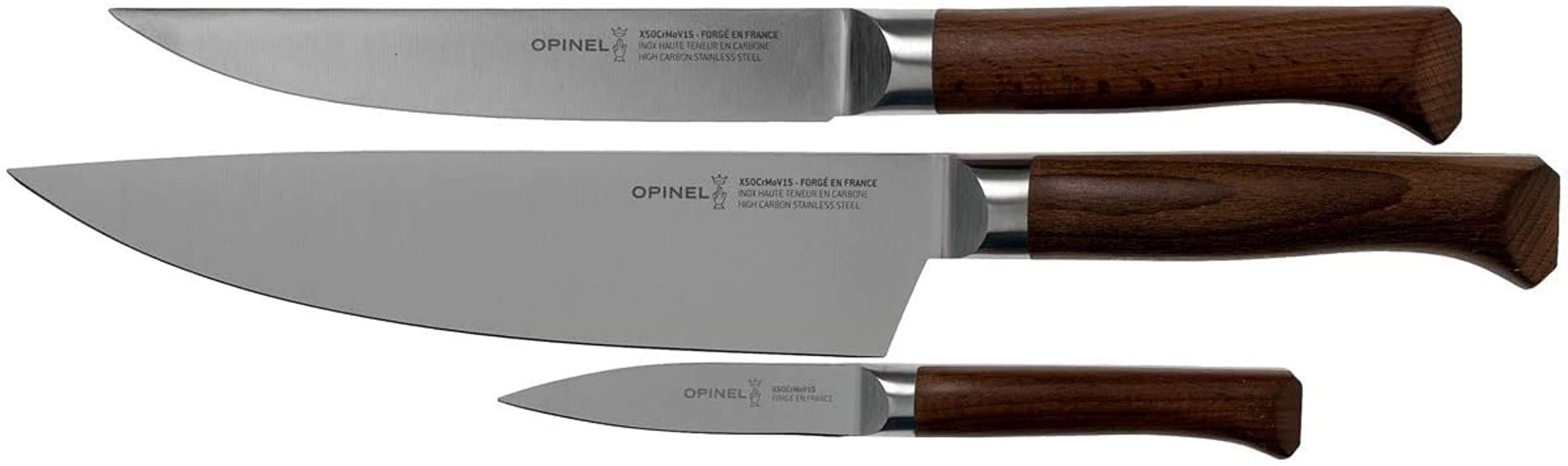 opinel-coffret-trio-les-forg-s-1890-3-couteaux-pleine-soie-chef-d-couper-office- image 1